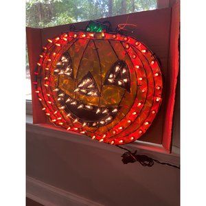 Vintage Holographic Pumpkin Totally Ghoul Halloween